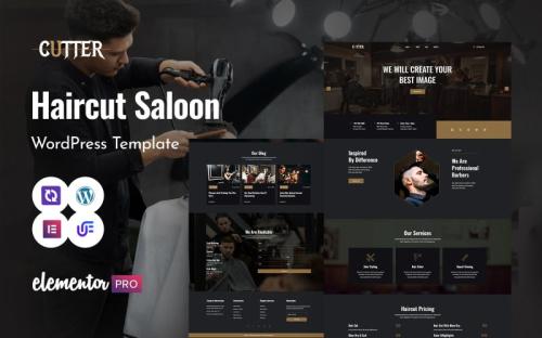 Cutter - Barber Modern Shop And Hairdresser WordPress Elementor Theme theme free